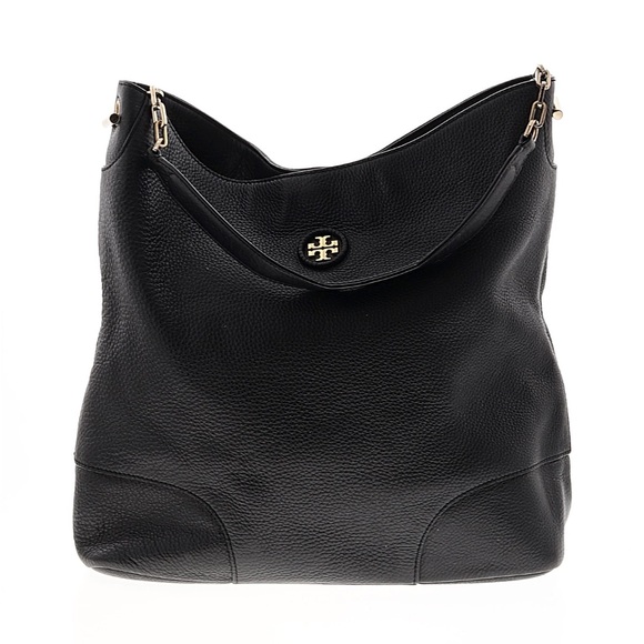 Tory Burch Leather Black Hobo Bag - Picture 2 of 8